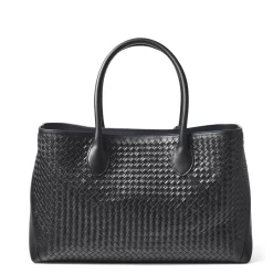 London Woven Leather Tote Bag