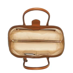 London Woven Leather Tote Bag