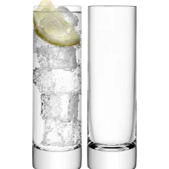 Long Drink Glass 250ml Clear Set of Two