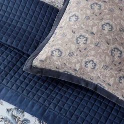 Lorelei Cushion Blue/Linen