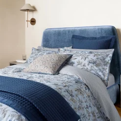 Lorelei Pillow Sham Blue/Linen