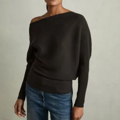 Lorna Asymmetric Draped Sweater
