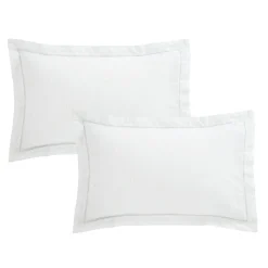 Lottie Embroidery Oxford Pillowcase Pair