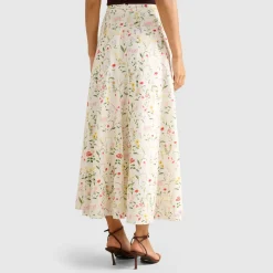 Louisa Floral Godet Skirt