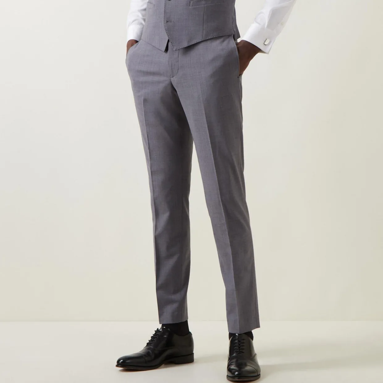 Luca Wool-Blend Suit Trousers