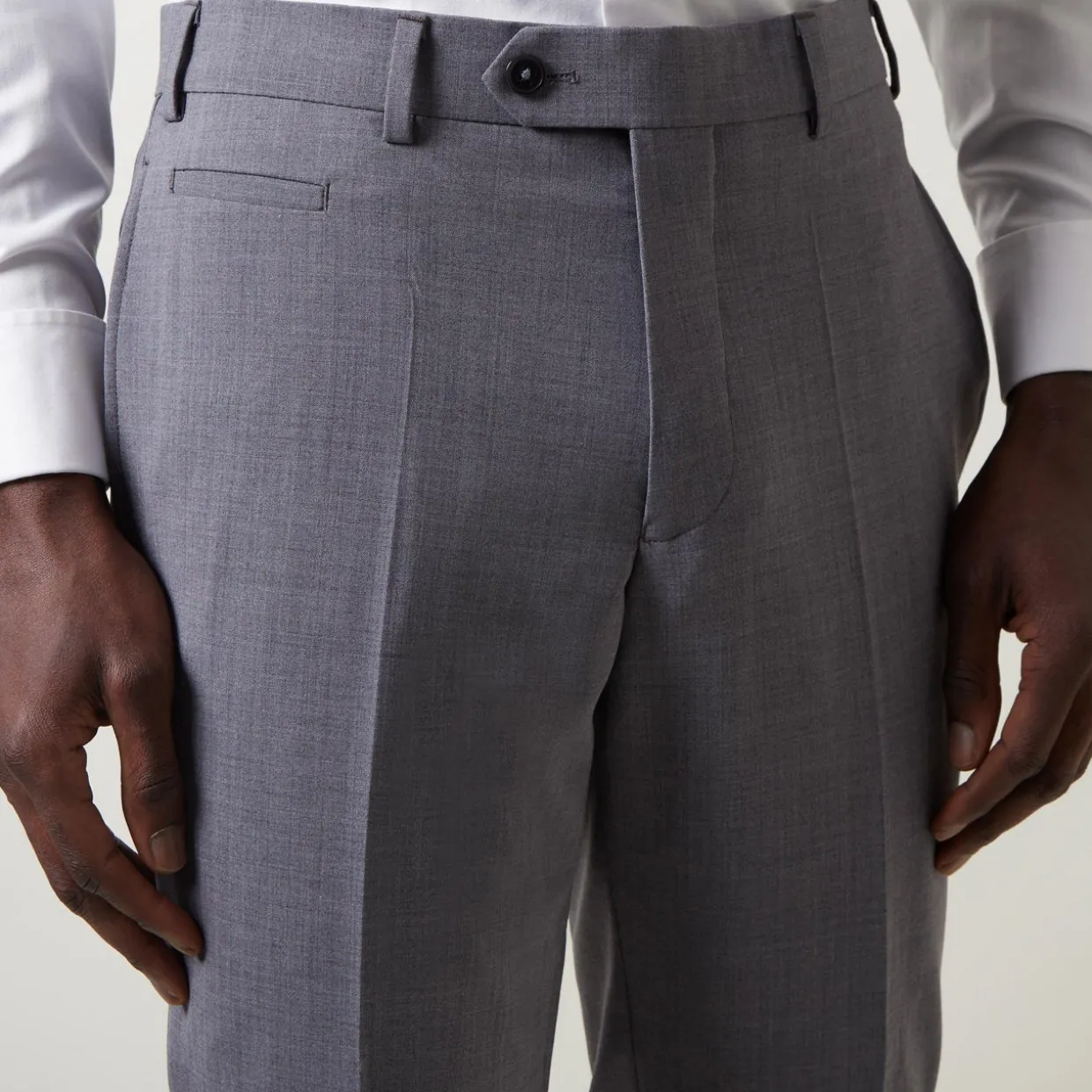 Luca Wool-Blend Suit Trousers