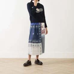 Luna Bandana Pleated Skirt