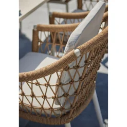 Lyon Garden Dining Set Coconut Urano Ivory