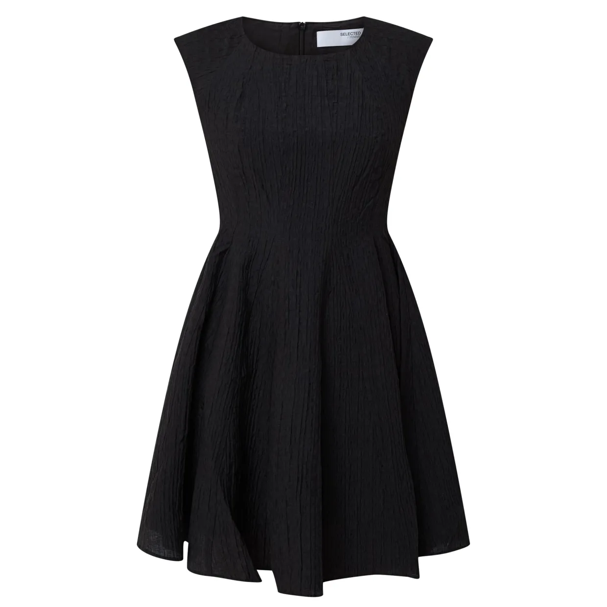 Maddie Cap-Sleeve Mini Flared Dress