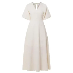Maddie Puff-Sleeve Flared Dress