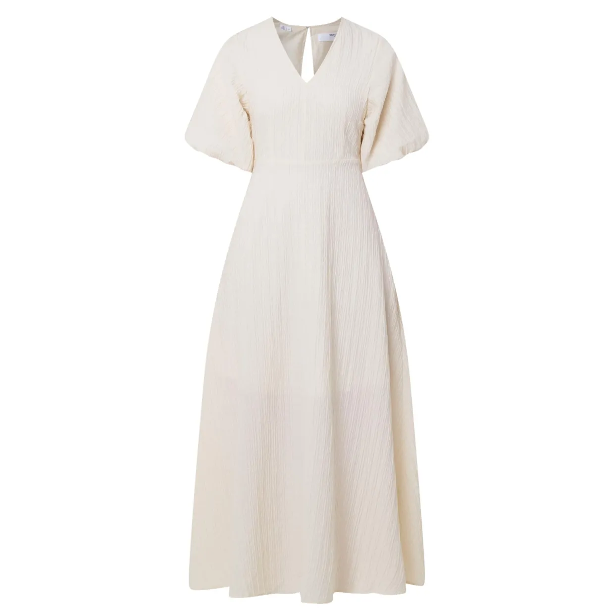 Maddie Puff-Sleeve Flared Dress