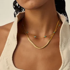 Magma Gemstone Charm Choker Necklace
