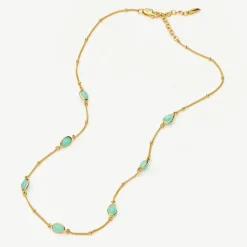 Magma Gemstone Charm Choker Necklace