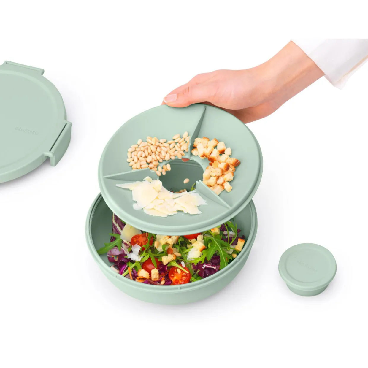 Make & Take Salad Bowl, 1.3L - Jade Green