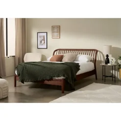 Malmo Natural Walnut Bed Frame