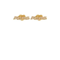 Mama Said Pavé Stud Earrings