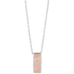Manhattan Rose Quartz Pendant Necklace