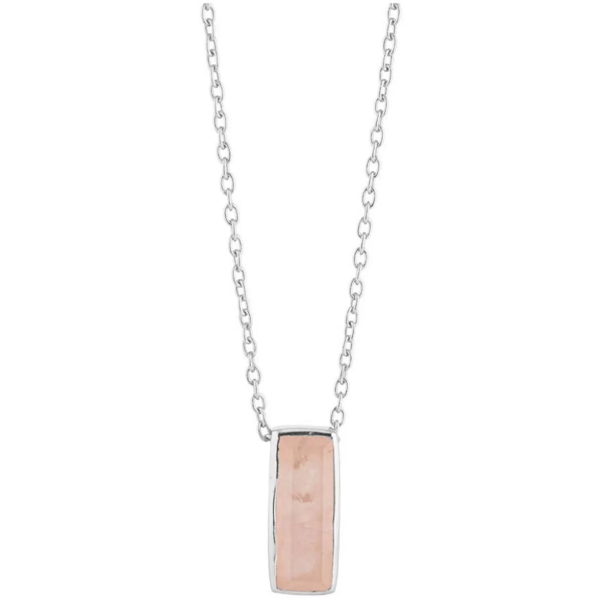 Manhattan Rose Quartz Pendant Necklace