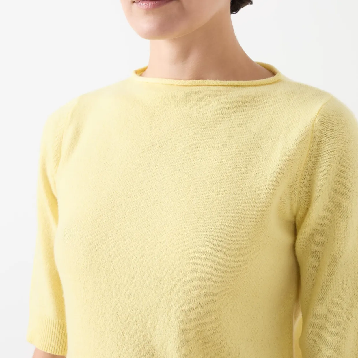 Manto Rolled Fine Knit Sweater