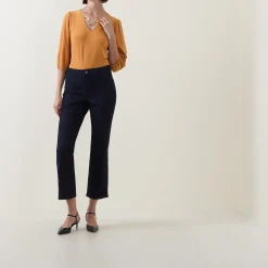 Margot Cropped Straight Leg Jeans