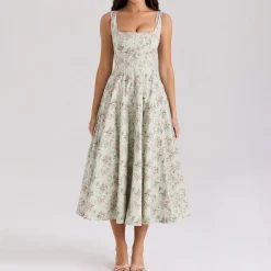Mariabella Floral Flared Dress