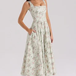 Mariabella Floral Flared Dress