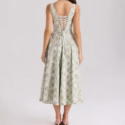 Mariabella Floral Flared Dress