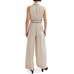 Marilee Polka Dot Corsage Jumpsuit