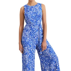 Marta Leaf Wide Leg Jumpsuit