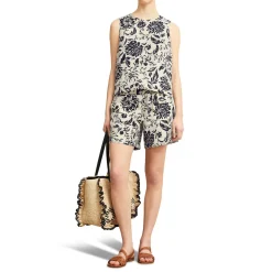 Maura Floral Linen Top