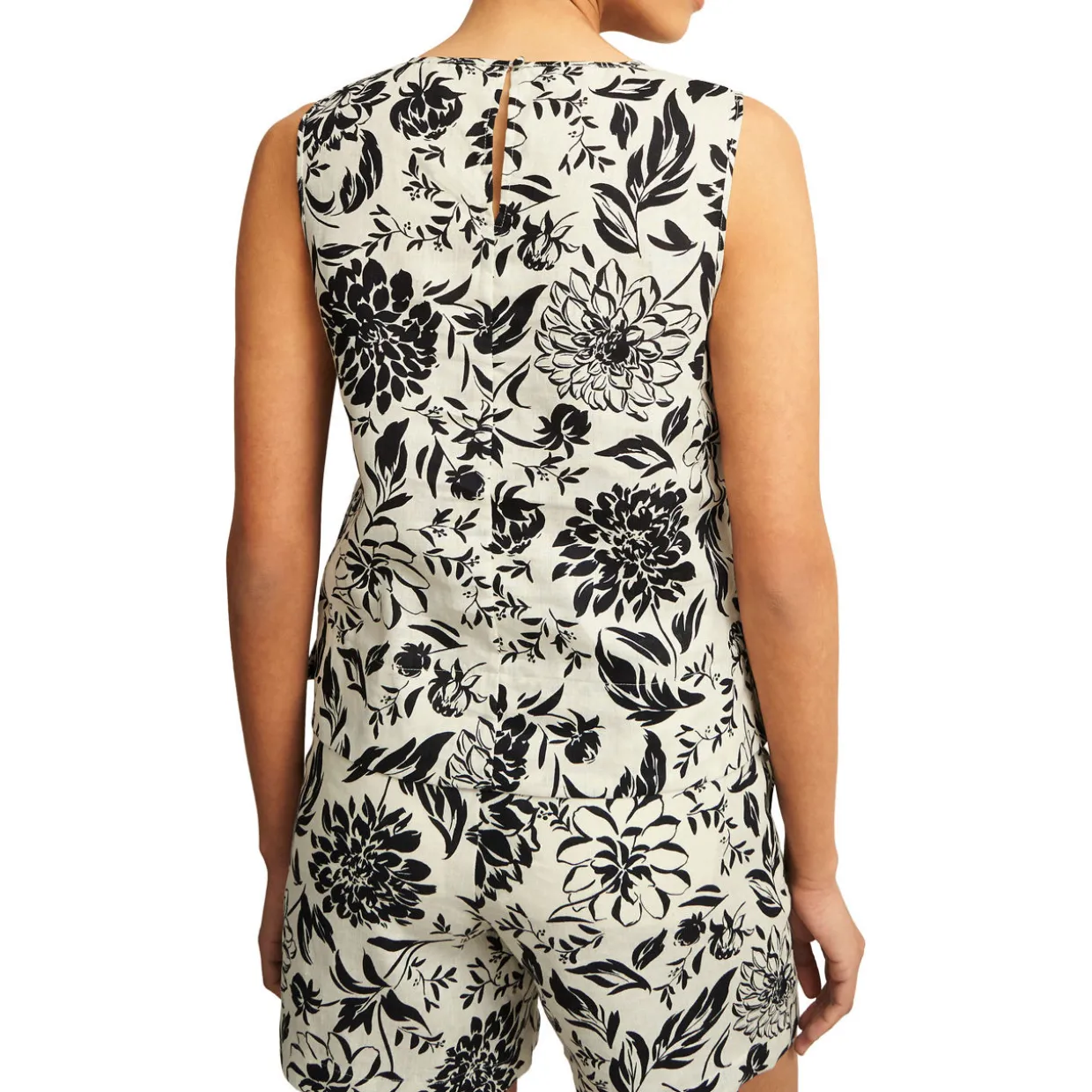 Maura Floral Linen Top