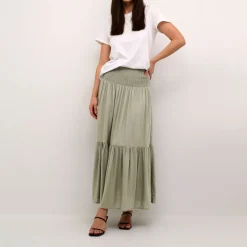 Maxi Tiered Smocked Skirt