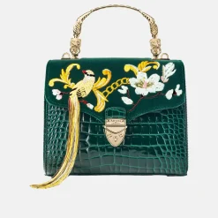 Mayfair® Embroidered Bird of Paradise Midi Crossbody Bag