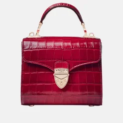 Mayfair® Mini Croc-Embossed Top Handle Bag