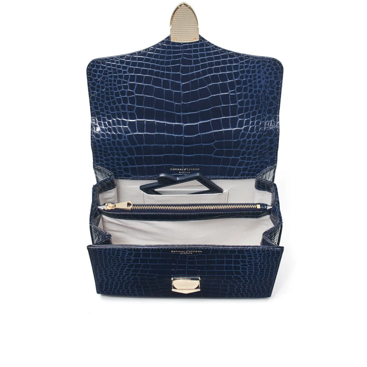 Mayfair® Patent-Croc Crossbody Bag