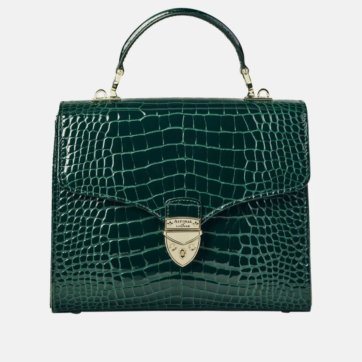 Mayfair® Patent-Croc Crossbody Bag