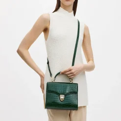 Mayfair® Patent-Croc Crossbody Bag