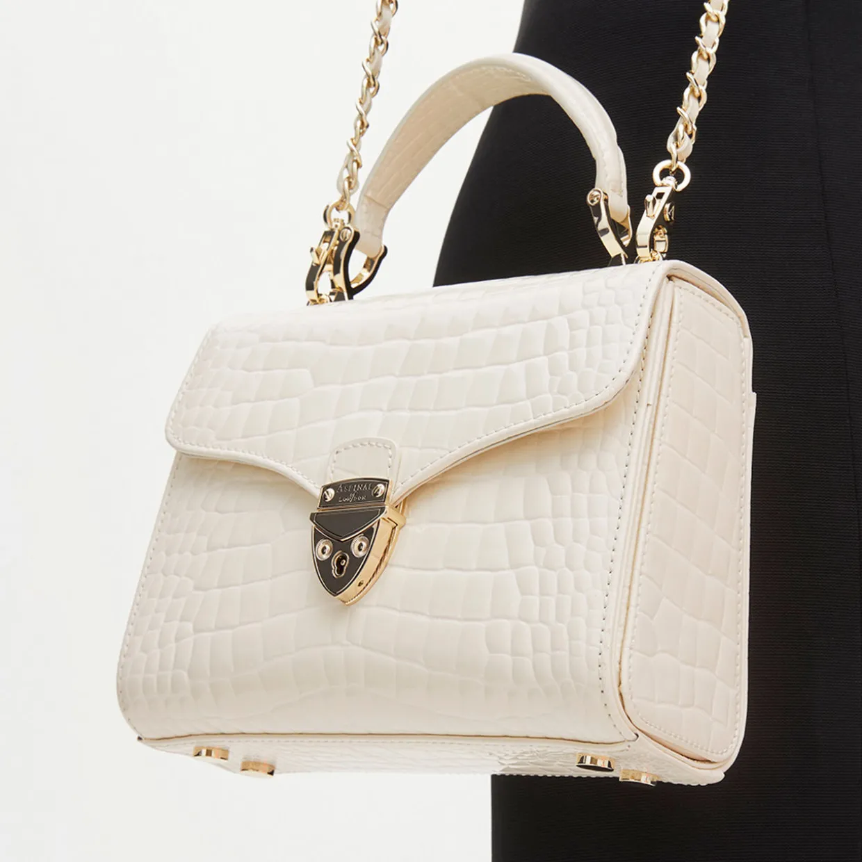 Mayfair® Patent-Croc Midi Crossbody Bag