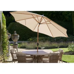 McKinney Dining Parasol Set & Cover Beige