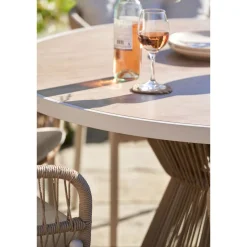 McKinney Dining Parasol Set & Cover Beige