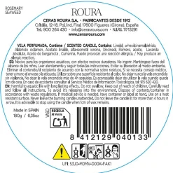 Mediterranean Herbs: Rosemary & Seaweed Scented Candle