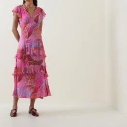 Meena Silk Ibiza Night Sunset Dress