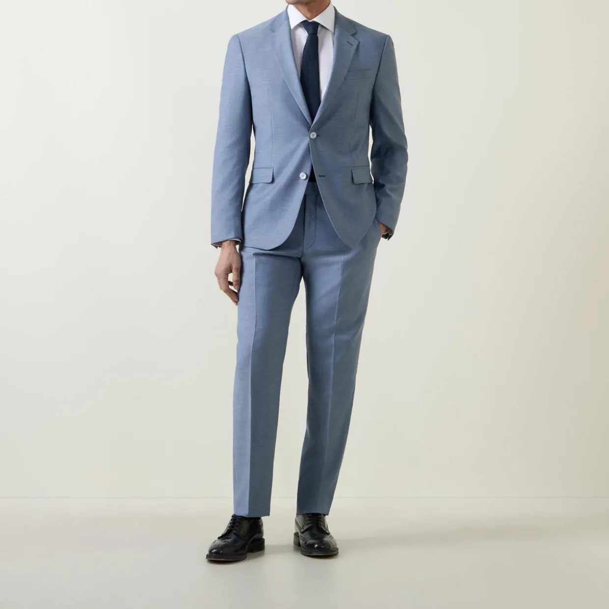 Melwin Pin Dot Suit Trousers