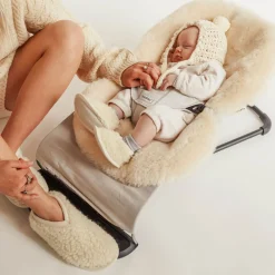 Merino Sheepskin Mama Booties Milk