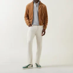 Mesh-Knit Quarter-Zip Sweater