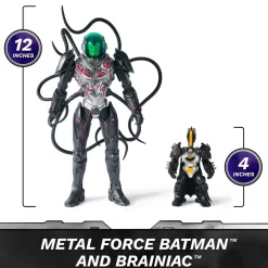 Metal Force Brainiac vs. Batman Action Figure Pack 30cm