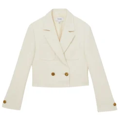 Mia Double-Breasted Cropped Blazer