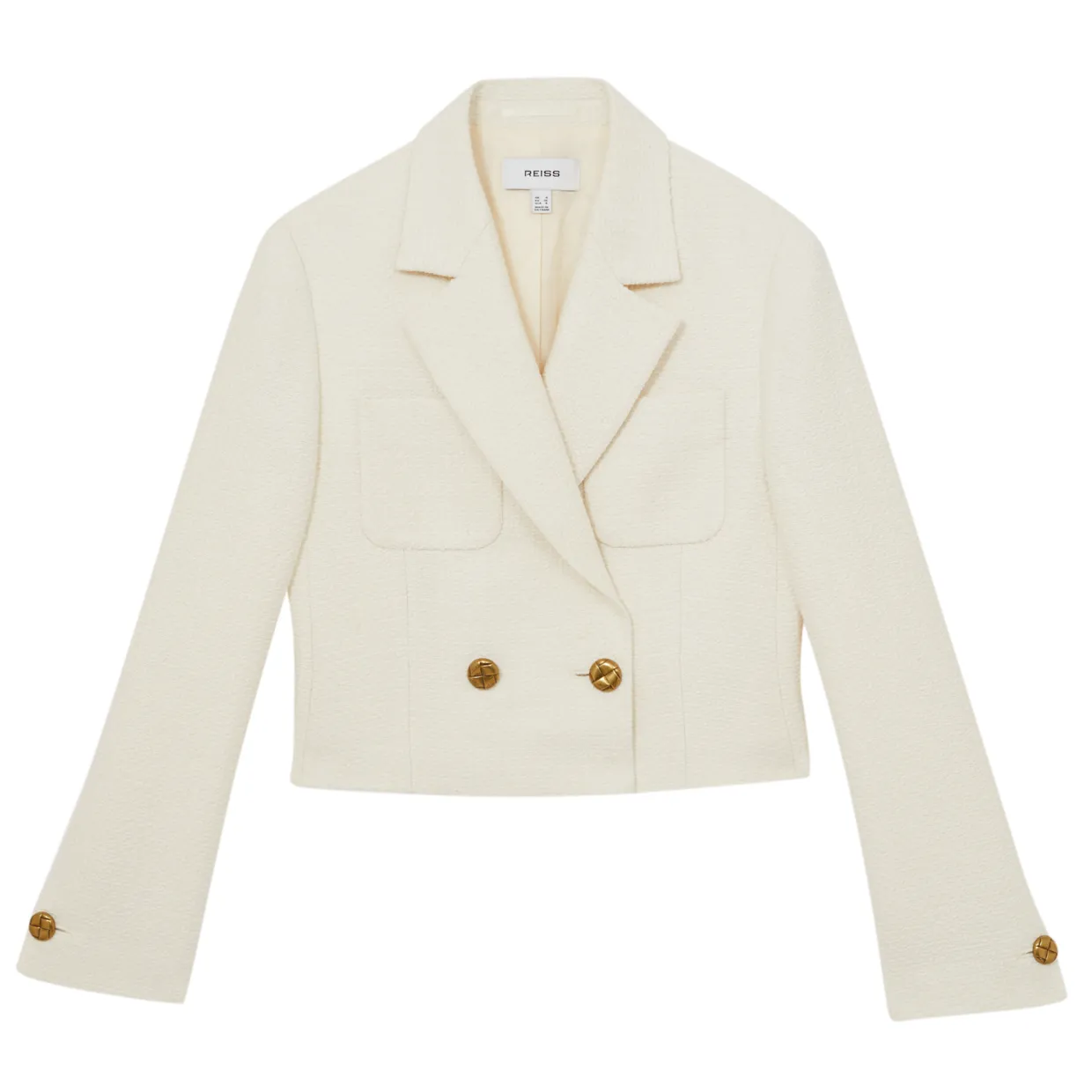 Mia Double-Breasted Cropped Blazer
