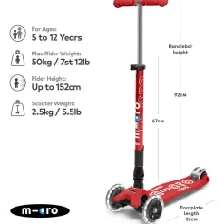Micro LED Foldable Scooter