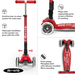 Micro LED Foldable Scooter